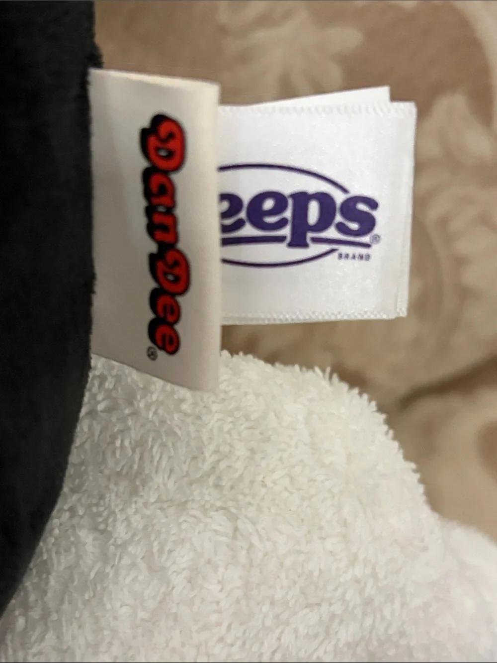 PEEPS Black Plush Peeps Bunny with Hot Pink Accents PreOwned Rabbit